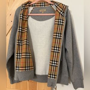 Burberry zip up hoodie